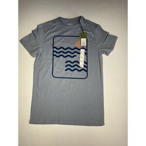 Men's Short Sleeve Graphic T-Shirt Goodfellow & Co Blue /Sun Size S